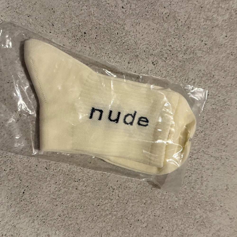 NUDE Soft Cream Casual Socks